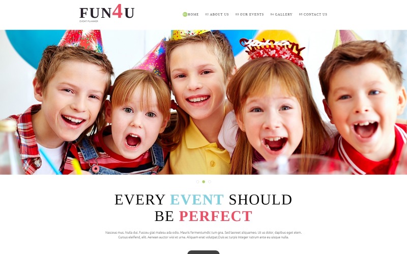 Festivity Planning Joomla Template