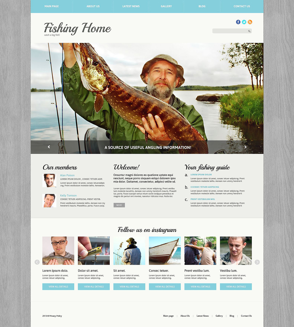 Fishing Responsive Joomla Template New Screenshots BIG