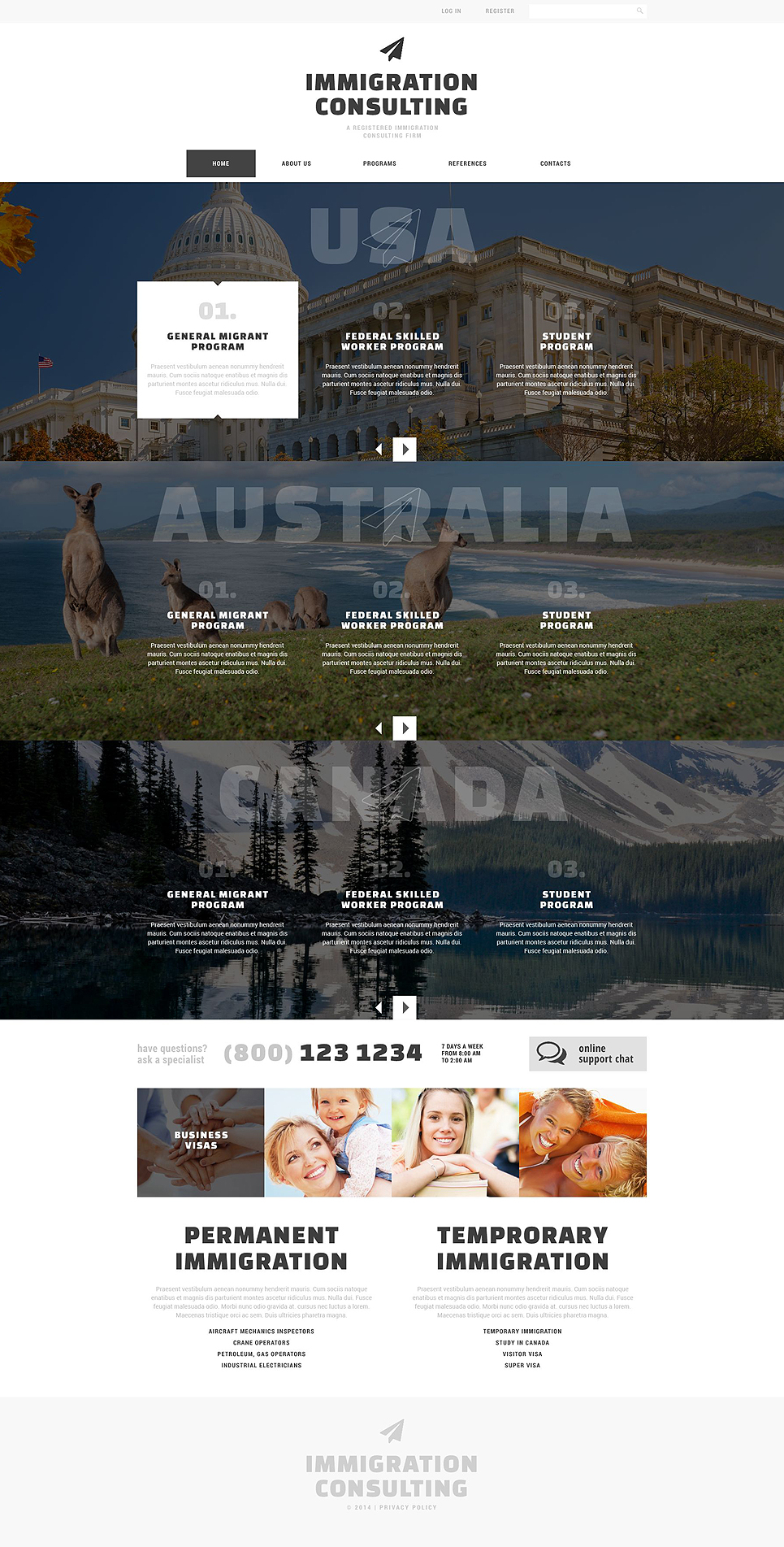 Immigration Website Templates Free Immigration Website Templates Free