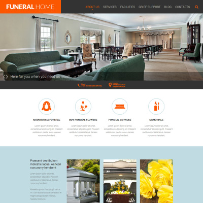 Funeral Services Responsive Template Siti Web