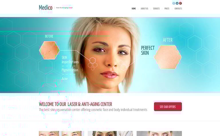 Plastic Surgery Responsive Website Theme Big Screenshot Plastic Surgery Responsive Website Template New Screenshots BIG
