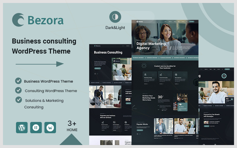 Bezora – Business Consulting & Digital Marketing Agency WordPress Theme