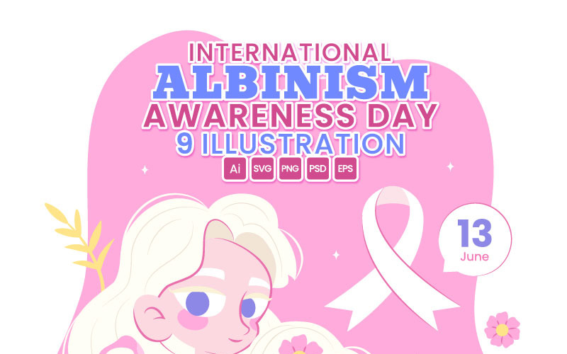 9 International Albinism Awareness Day Illustration