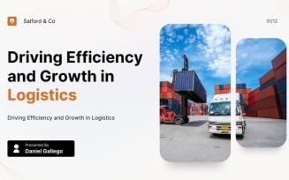 Orange and Red Modern Professional Logistics Presentation PowerPoint template