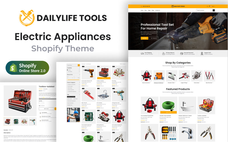 Daily Life Tools - Tools Store & Auto Tools Shopify Theme