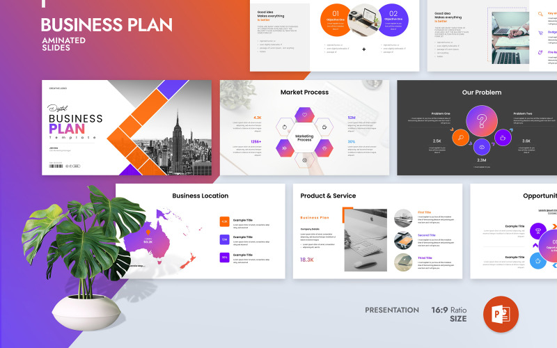 Digital Business Plan Presentation Template 2025 PowerPoint Template