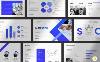 Marketing Plan Google Slide Template Design