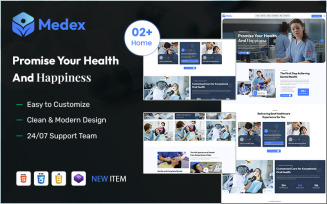 Medex – Dental Clinic & Medical Hospital WordPress Theme