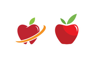 Apple fresh logo vector design icon illustration v.10