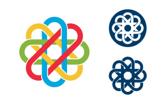 Beauty nature florist vector icon design template v.2