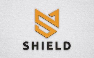 Shield Guard Protection Safety Business Abstract Line Logo Template