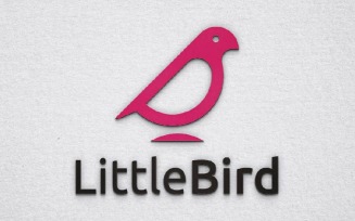 Sparrow Little Bird Nature Animal Mascot Logo Template