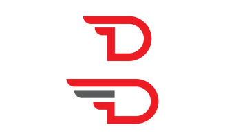 Eagle hawk wing icon logo design Template v.2