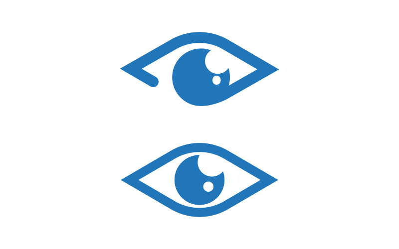 Eye Healthy Care vector icon illustration design v.2 Logo Template