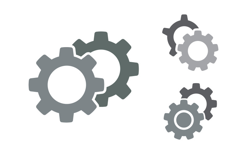 Gear engineer industry Vector design illustration v.1 Logo Template