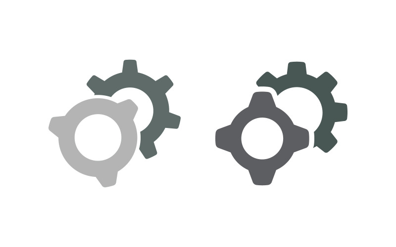 Gear engineer industry Vector design illustration v.2 Logo Template