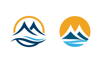 Mountain icon Logo illustration design Template v.11