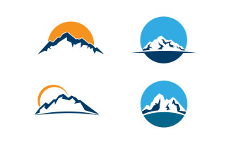 Mountain icon Logo illustration design Template v.2
