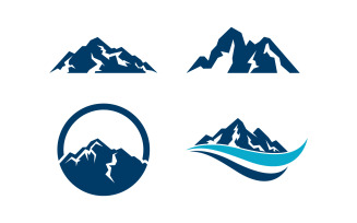 Mountain icon Logo illustration design Template v.3