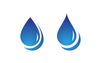 Water drop Plumbing Logo Template vector illustration v.102
