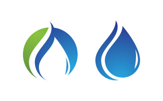 Water drop Plumbing Logo Template vector illustration v.103