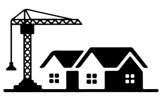 A logo for construction company