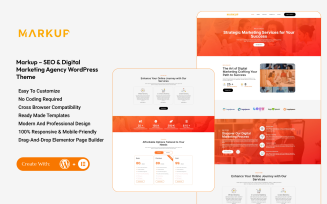 Markup – SEO & Digital Marketing Agency WordPress Theme