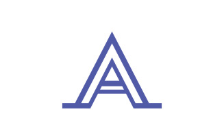 A letter Logo Design Concept Template