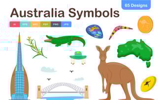 Australia Icons Pack – Aussie Landmarks & Symbols