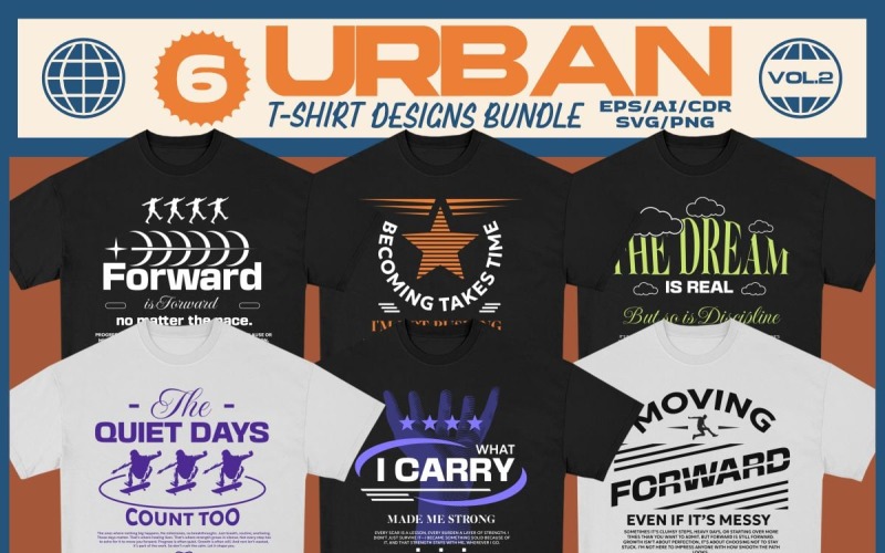 Urban T-shirt Designs Bundle Vol. 2