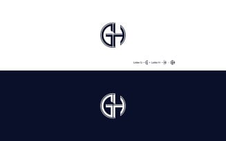 GH Letter Logo Design Vector Template