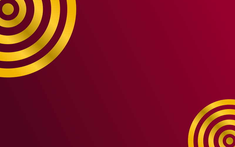 Golden Circles Pattern With Dark Background