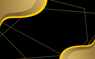 Golden Yellow Wavy Pattern With Dark Background