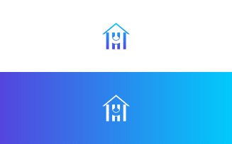 H Letter Home Logo Minimalist Vector Logo for Home Branding - Letter H Home Vector Logo H Logo