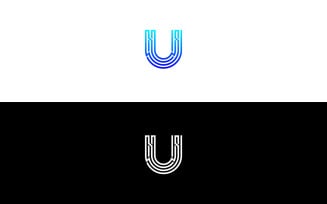 Minimal U Letter Logo Design for Elegant Branding - Creative U Monogram Logo Template