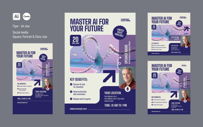 Online Webinar or Workshop Design Template Corporate Identity