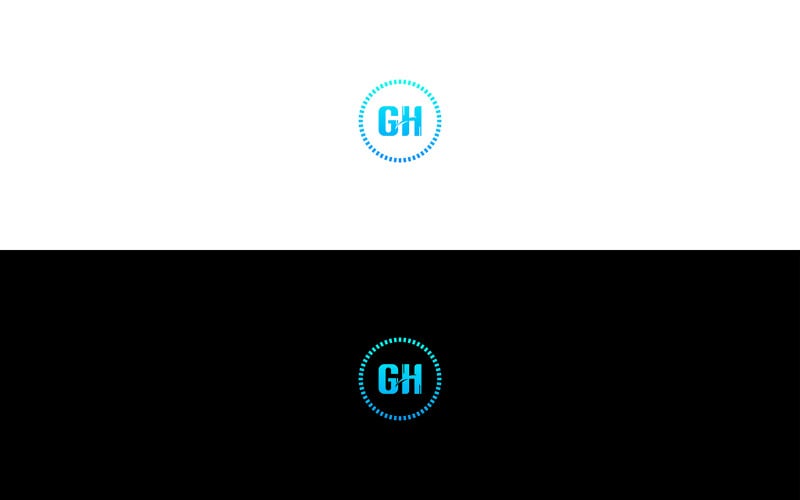 Creative GH Logo Vector GH Logo Design Unique Vector Modern GH Logo Design Creative HG Logo Template