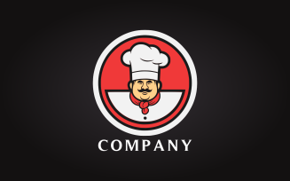 Elegant Chef Mascot Logo Template