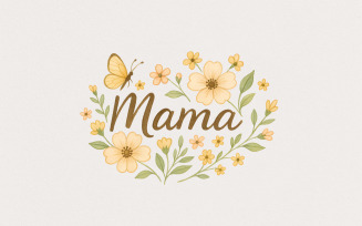Floral Mama Coquette Bow PNG, Mama Floral PNG, Mama Sublimation Designs, Mothers Day PNG, Vintage