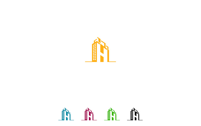 H Letter Real Estate Logo H Monogram Logo for Real Estate Minimalist H Letter Real Estate Logo H Logo Template