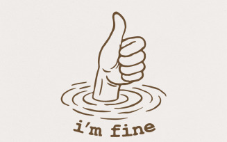 I'm Fine PNG, I'm Fine png, Funny png, I am Fine Digital Download, png Files for POD, Insusceptible