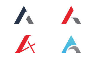 Letter A logo vector template design element V15