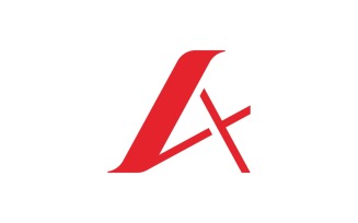 Letter A logo vector template design element V3