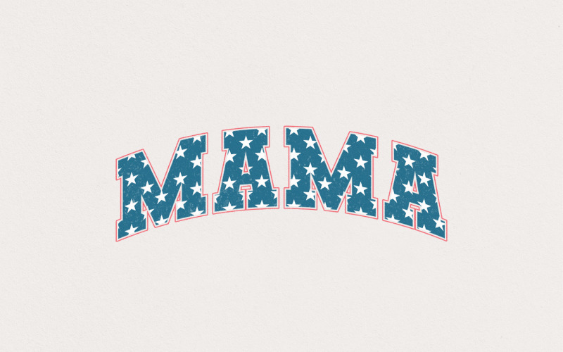 Mama Distressed PNG, Patriotic Independence Day 4th of July USA Design, Sublimation, Printable, Illustration