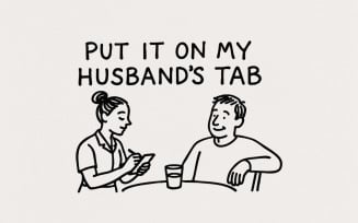 Put It On My Husband's Tab PNG, Funny Wife png, Trucker Hat png, Adult Humor, Instant Download,
