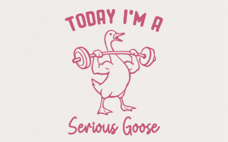 Silly Goose Era PNG, Funny Silly Goose png, I'm a Serious Goose, Sarcastic Goose Clipart, Cute