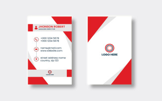 Differently Created Template for Vertical Business Cards