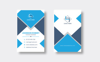 Elegant template for a vertical business card