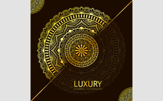 Luxury Mandala Design for Islamic Themes - Islamic Gold Mandala Background Islamic Background