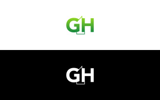 Modern GH Letter Logo Design – G1H Monogram Branding Template